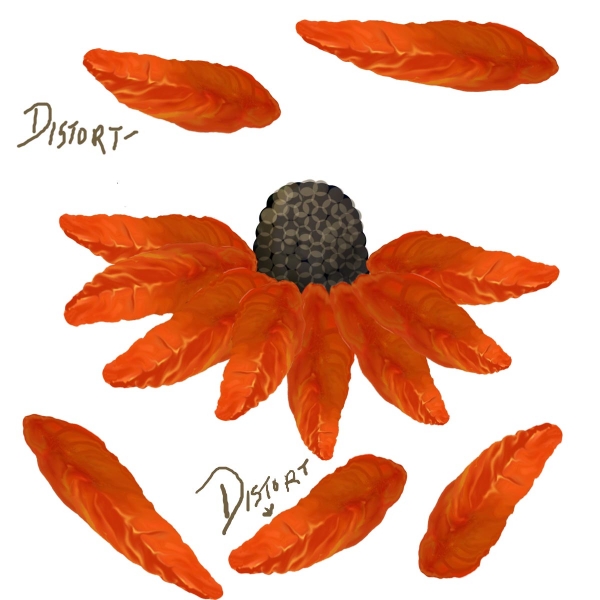 Creation of Froggy Flowers: Step 10